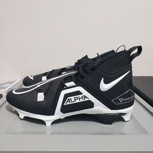 Nike Alpha Mens Sz 9 Menace Pro 3 Black/White-Black-Black CT6649 001
